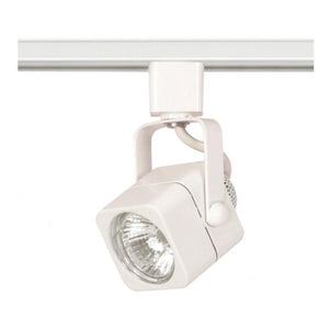1 Light White Square Track Lighting Head 1