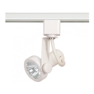 1 Light White Gimbal Ring Track Lighting Head 1