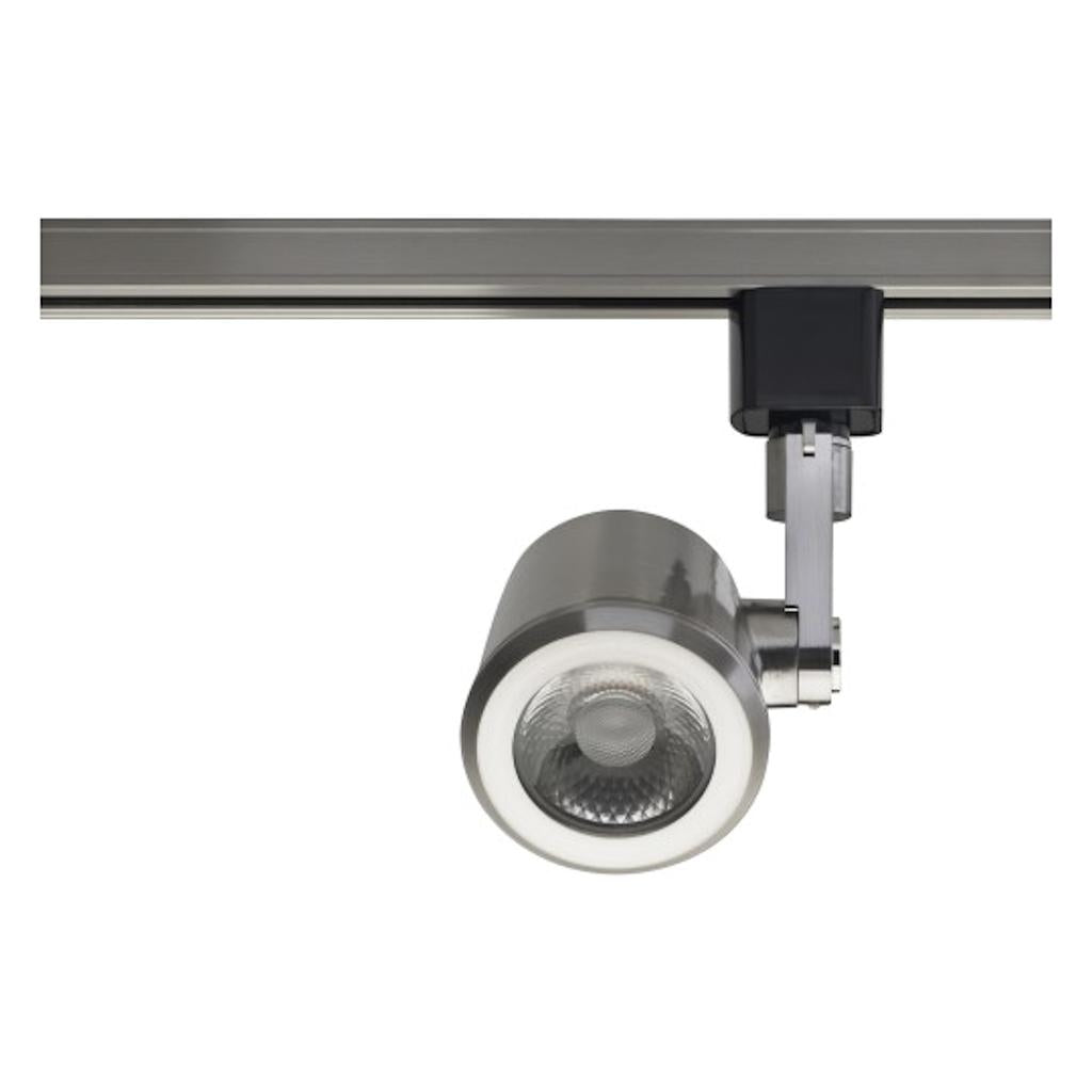 12 watt 120 volt 3000K Natural White Dimmable Brushed Nickel LED Track Head 1