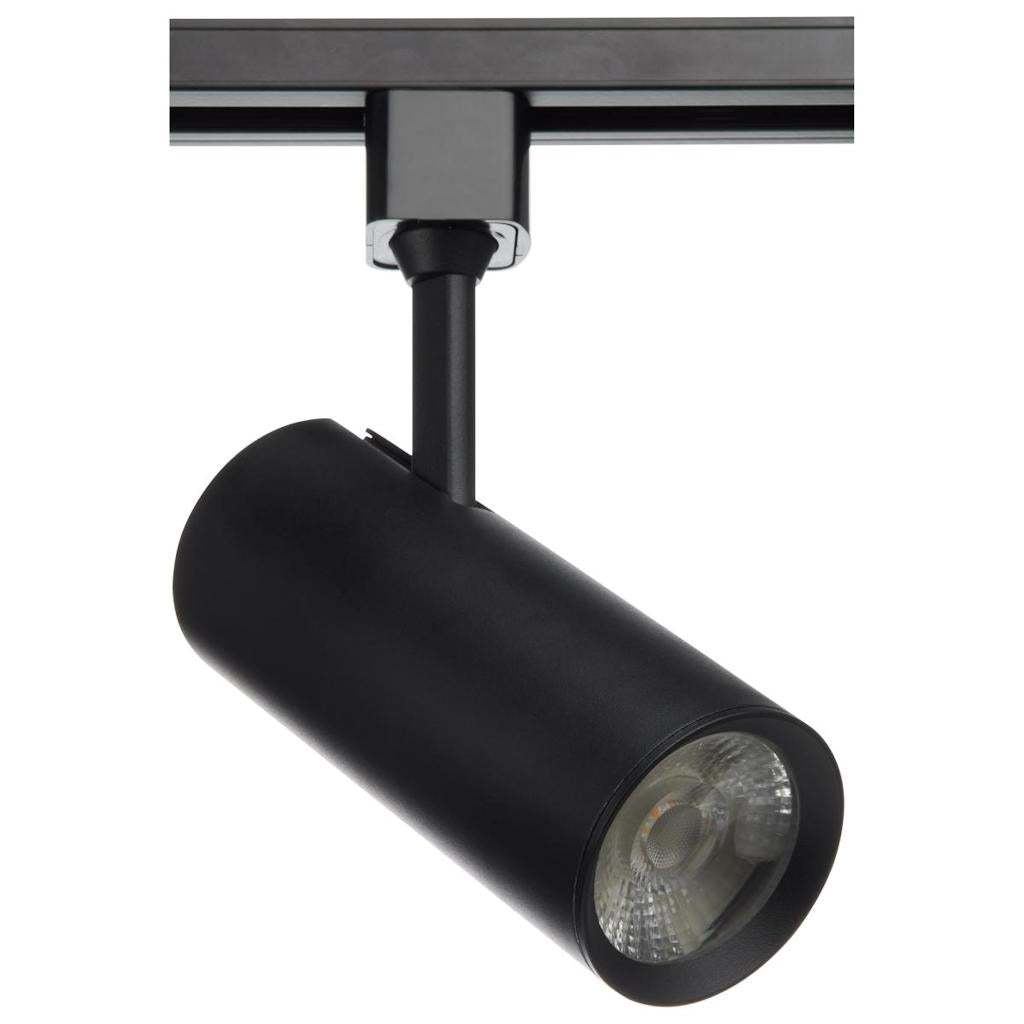 20 watt 120 volt 3000K Dimmable Black LED Round Track Head 1