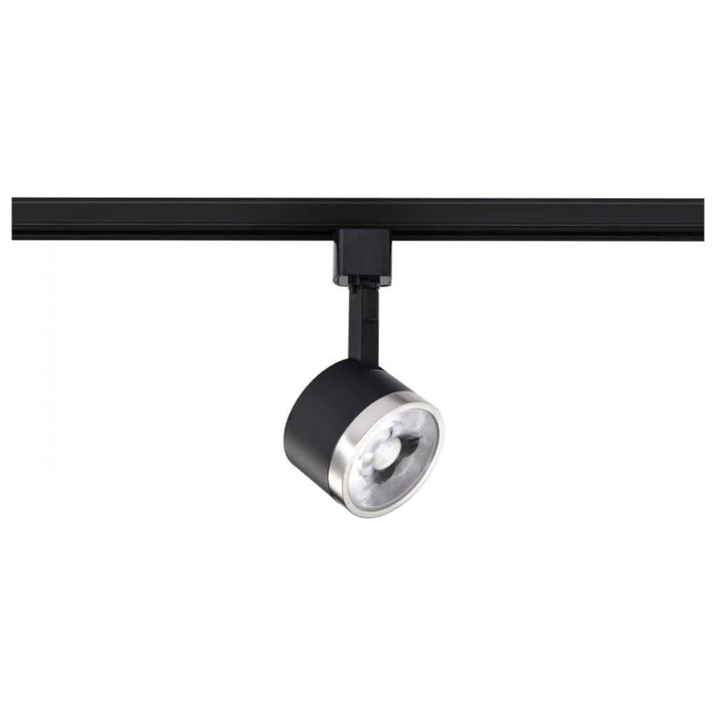 12 watt 120 volt 3000K Natural White Matte Black / Brushed Nickel LED Track Head 1