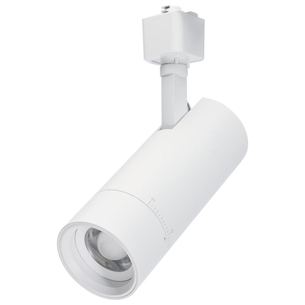 15 watt CCT Selectable Matte White LED Track Head 1
