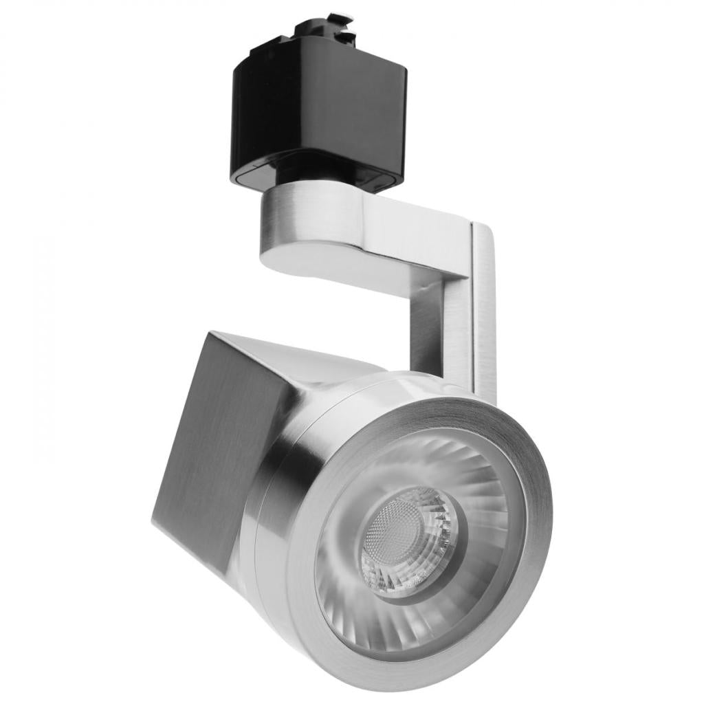 12 watt 120 volt 3000K Natural White Brushed Nickel LED Track Head 1