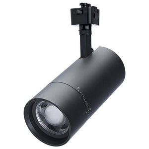 30 watt 120 volt CCT Selectable Matte Black J-Style LED Track Head 1