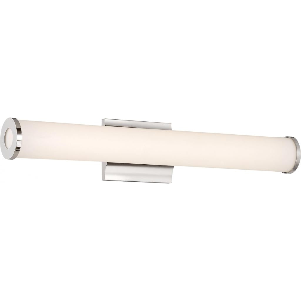 1 Light 26 watt 120 volt 3000K Polished Nickel Dimmable LED Vanity Light 1