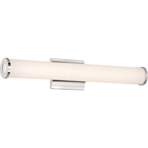 1 Light 26 watt 120 volt 3000K Polished Nickel Dimmable LED Vanity Light 1
