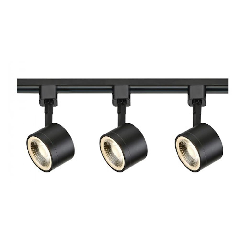 36 watt 120 volt 3000K Natural White Dimmable Black Steel Shades LED Track Light Kit 1