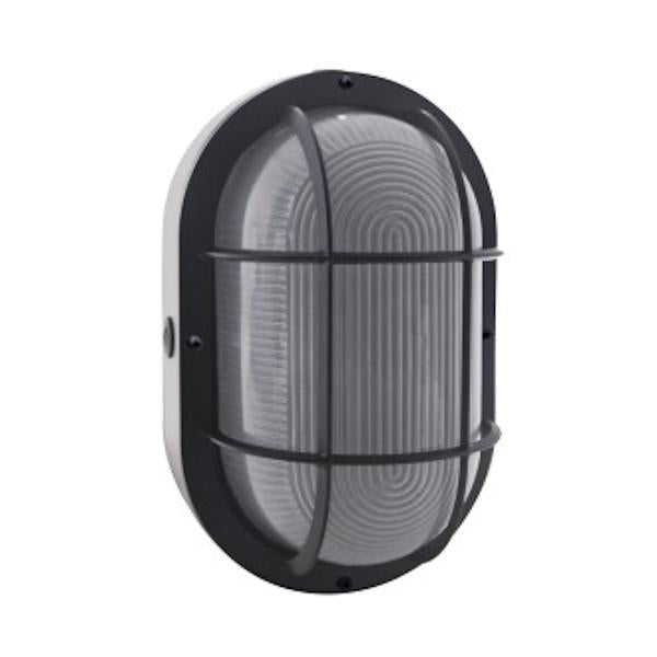 20 watt 100/277 volt 3000K Natural White Black Frosted Glass LED Outdoor Wall Sconce 1