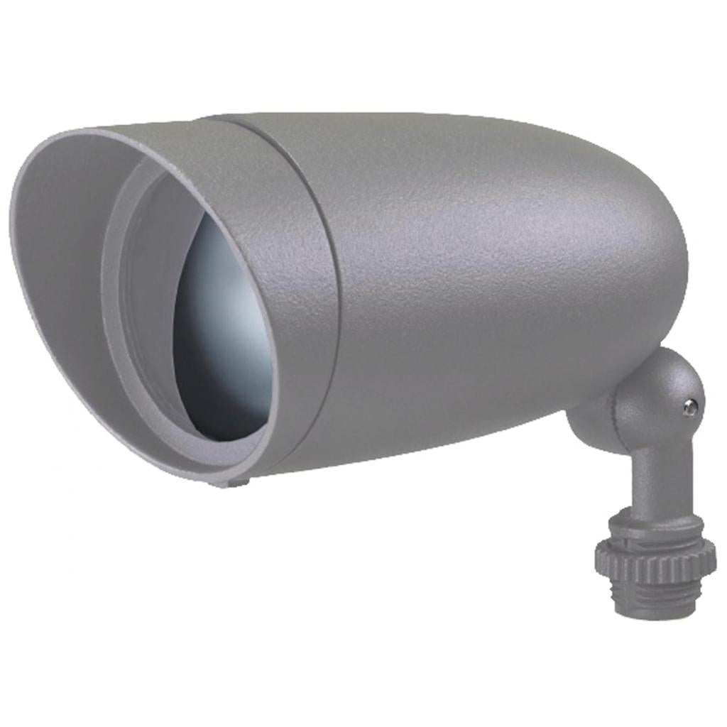 9 watt 120 volt 3000K Natural White Light Gray LED Bullet Flood Light 1