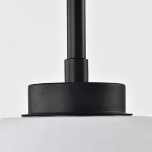 8" 1 Light 120 volt Matte Black Mini Pendant Light Fixture 3