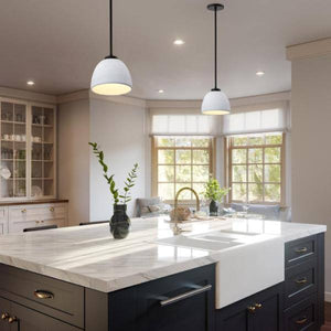 8" 1 Light 120 volt Matte Black Mini Pendant Light Fixture 5
