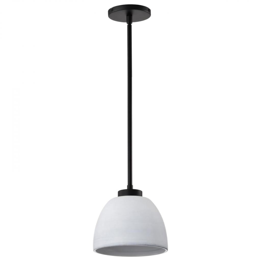 8" 1 Light 120 volt Matte Black Mini Pendant Light Fixture 1