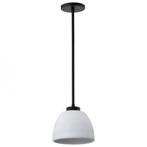 8" 1 Light 120 volt Matte Black Mini Pendant Light Fixture 1