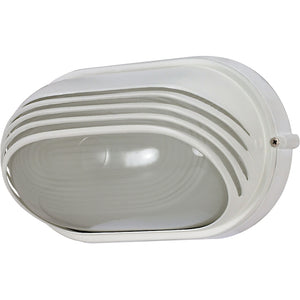1 Light 6" Semi Gloss White Bulkhead Light Fixture 1