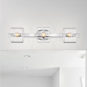 3 Light 120 volt Polished Nickel Vanity Light Fixture 2