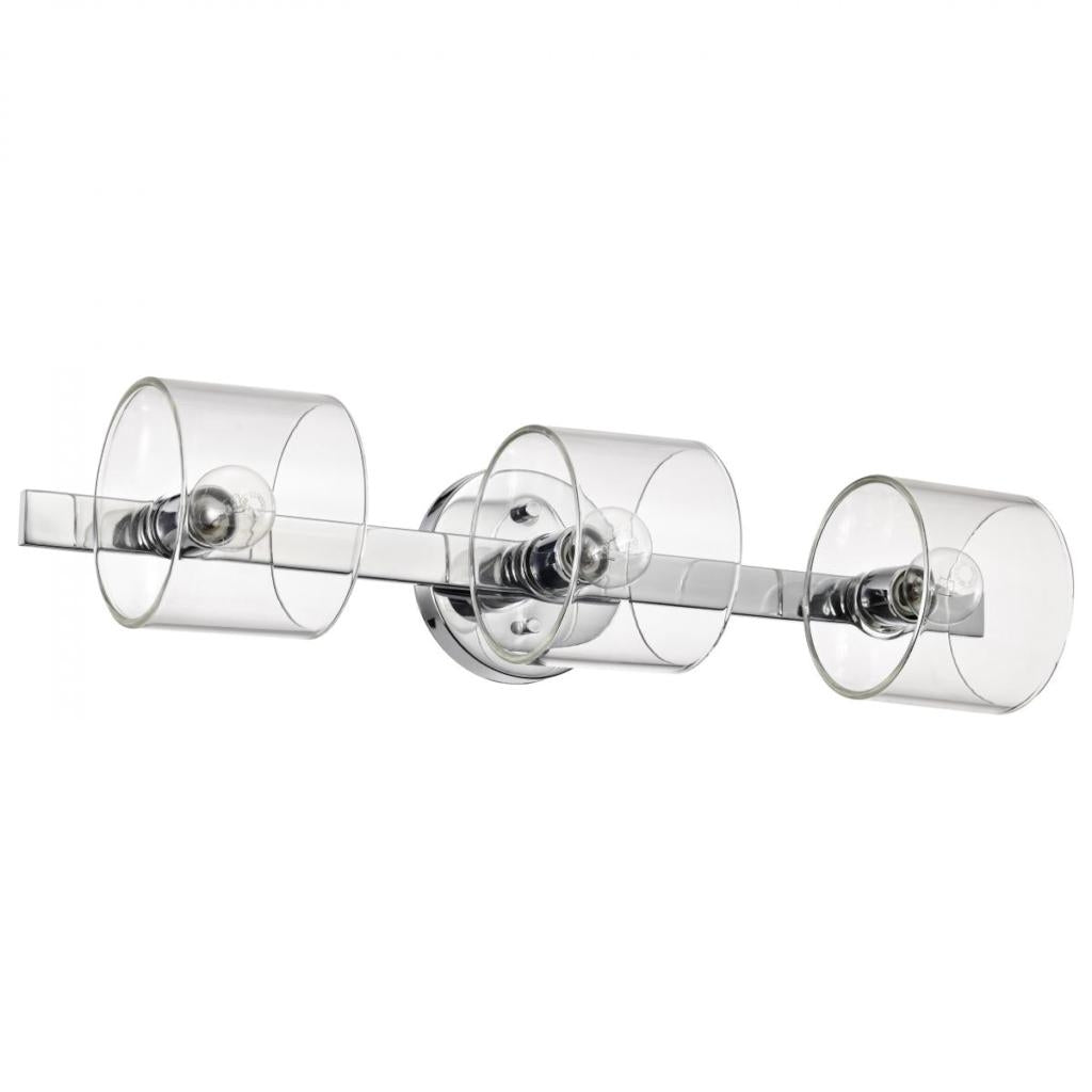 3 Light 120 volt Polished Nickel Vanity Light Fixture 1