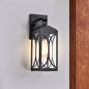 1 Lamp 120 volt Matte Black Outdoor Wall Lantern 2