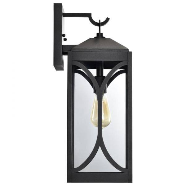 1 Light 120 volt Matte Black Wall Lantern 3