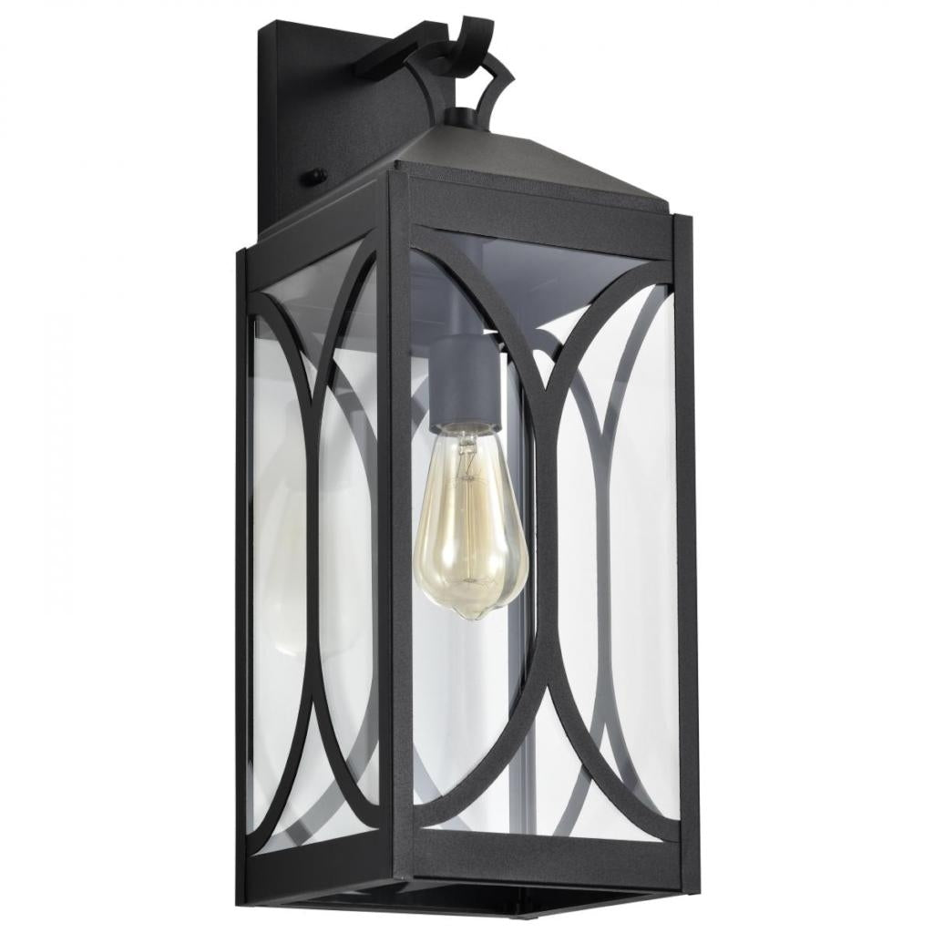 1 Light 120 volt Matte Black Wall Lantern 1