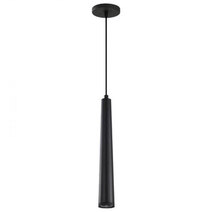 16" 12 watt 120 volt 3000K Natural White Matte Black Melrose LED Pendant Light Fixture 1