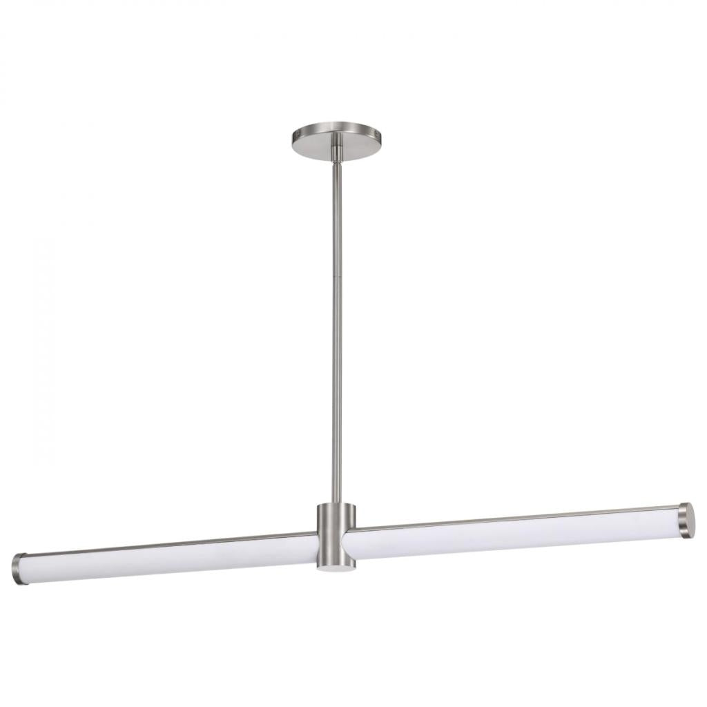 36" 39 watt 120 volt 3000K Natural White Brushed Nickel LED Island Pendant 1