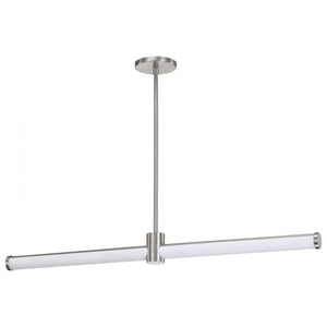 36" 39 watt 120 volt 3000K Natural White Brushed Nickel LED Island Pendant 1