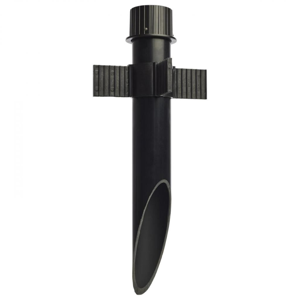 2" Matte Black PVC Mounting Post 1