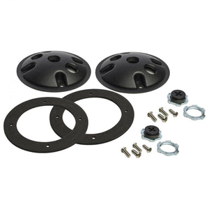 4.5" 2 Light Matte Black Mounting Plate for LED Flood Light 1