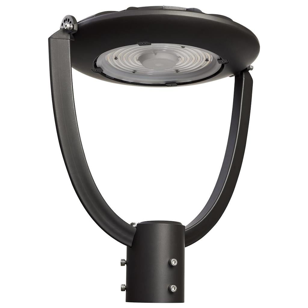1 Light 100 watt 120/347 volt CCT Selectable Bronze Dimmable LED Post Top Lantern Fixture 1