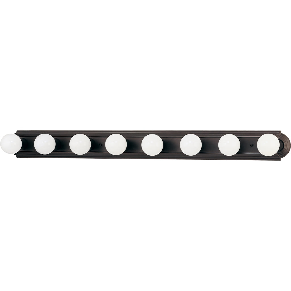 8 Light Mahogany Bronze Vanity Light Fixture 1