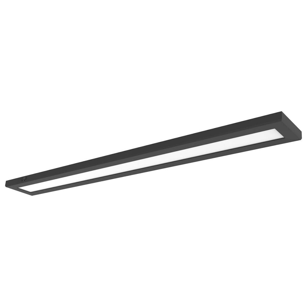 48" x 5.5" 42 watt 120/277 volt CCT Selectable Black Rectangular Dimmable LED Ceiling Light 1