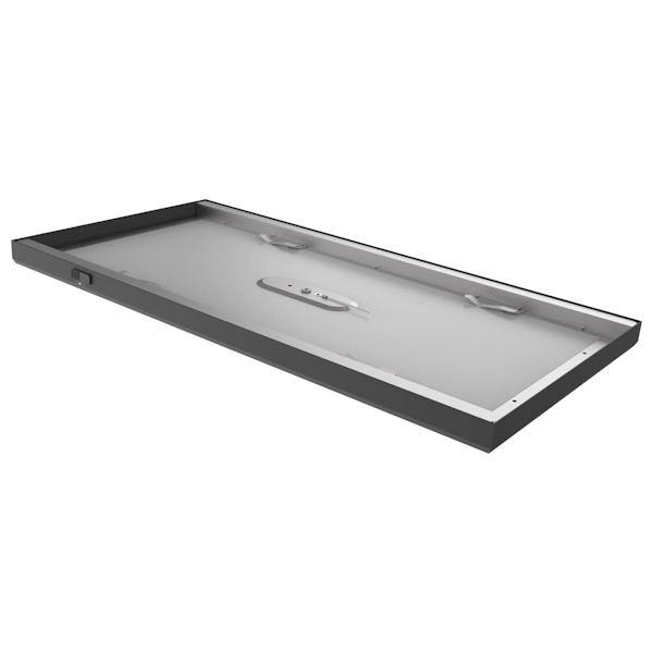 24" x 12" 24 watt 120/277 volt CCT Selectable Black Rectangular Dimmable LED Ceiling Light 2