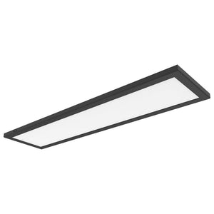 24" x 12" 24 watt 120/277 volt CCT Selectable Black Rectangular Dimmable LED Ceiling Light 1