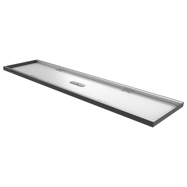 48" x 12" 47 watt 120/277 volt CCT Selectable Black Rectangular Dimmable LED Ceiling Light 2