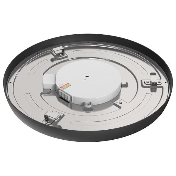 12" 19.5 watt 120/277 volt CCT Selectable Black Round Dimmable LED Ceiling Light 2