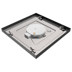 12" 19.5 watt 120/277 volt CCT Selectable Black Square Dimmable LED Ceiling Light 2