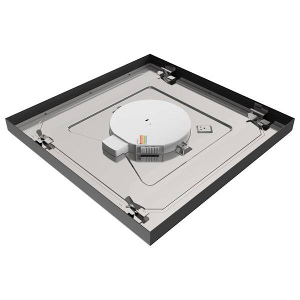 12" 19.5 watt 120/277 volt CCT Selectable Black Square Dimmable LED Ceiling Light 2