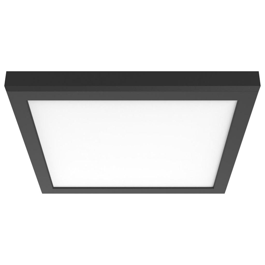 12" 19.5 watt 120/277 volt CCT Selectable Black Square Dimmable LED Ceiling Light 1