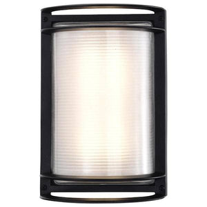 18.5 watt 120 volt 3000K Black Rectangular LED Outdoor Wall Sconce 3