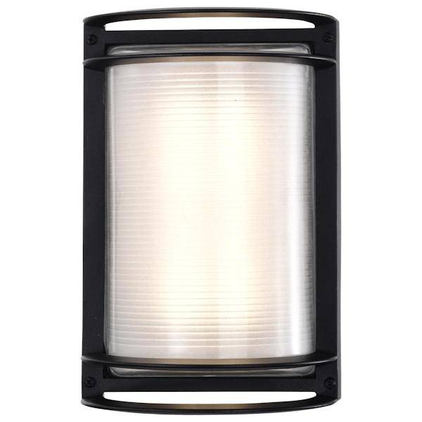 18.5 watt 120 volt 3000K Black Rectangular LED Outdoor Wall Sconce 3