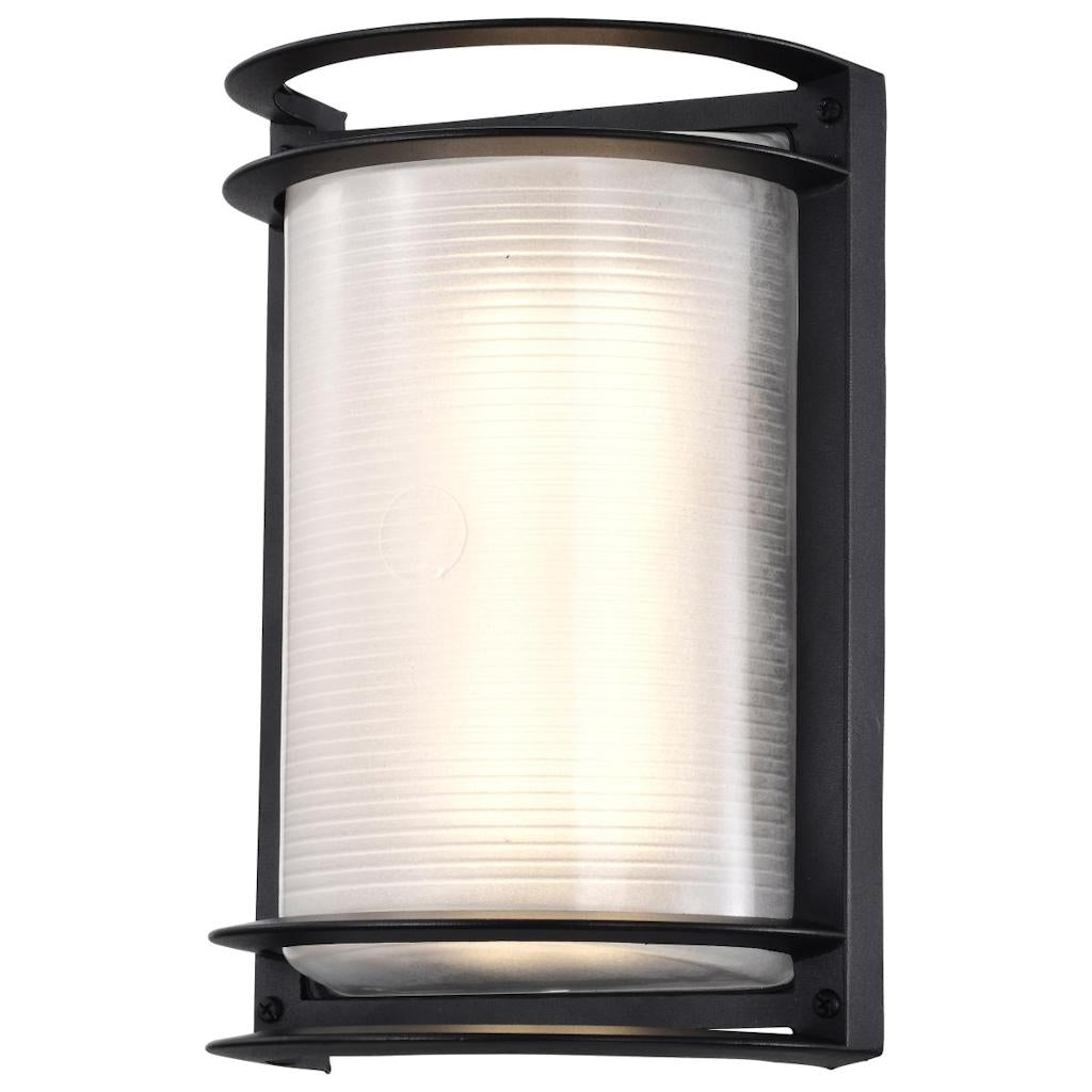 18.5 watt 120 volt 3000K Black Rectangular LED Outdoor Wall Sconce 1