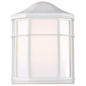 14 watt 120 volt 3000K White Cage LED Outdoor Wall Sconce 3