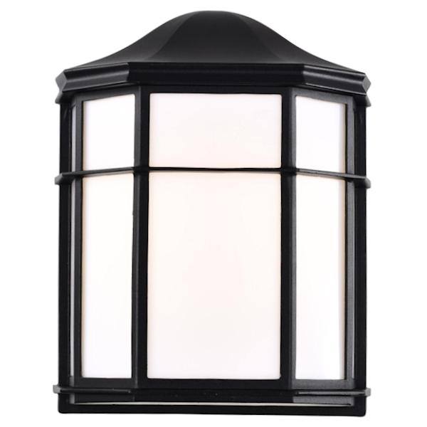 14 watt 120 volt 3000K Black Cage LED Outdoor Wall Sconce 3