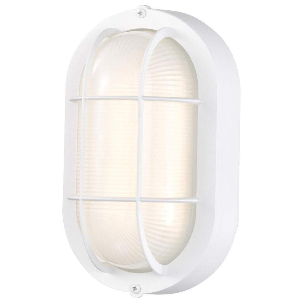14 watt 120 volt 3000K White Frosted Glass LED Outdoor Wall Sconce 1
