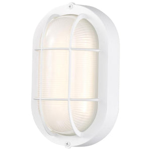 14 watt 120 volt 3000K White Frosted Glass LED Outdoor Wall Sconce 1