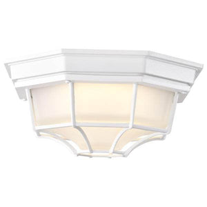 18.5 watt 120 volt 3000K Natural White Dimmable Frosted Glass Shade Flush Mount 3