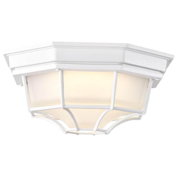 18.5 watt 120 volt 3000K Natural White Dimmable Frosted Glass Shade Flush Mount 3