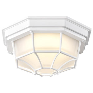 18.5 watt 120 volt 3000K Natural White Dimmable Frosted Glass Shade Flush Mount 1