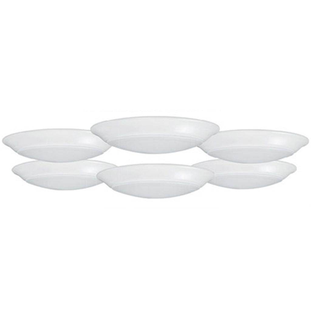 7" 12 watt 120 volt 3000K Dimmable LED Disk Light (6-Pack) 1