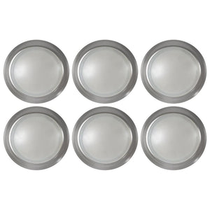 7" 12 watt 120 volt 3000K Natural White Brushed Nickel Dimmable LED Disk Light (6 Pack) 1